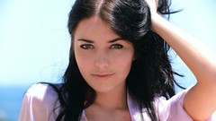 Woman faces brunettes models black hair Olivia F