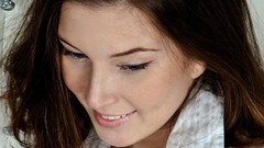 Woman faces brunettes models Kira J