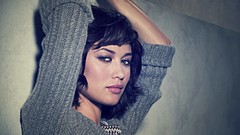 Woman faces brunettes models olga kurylenko