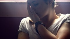 Woman faces brunettes portraits