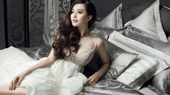 Woman faces Chinese asians brunettes models Fan Bing Bing