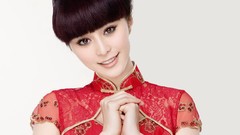 Woman faces Chinese asians brunettes models Fan Bing Bing