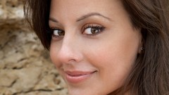 Woman faces earrings long hair brown eyes brunettes lorena 