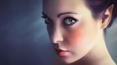 Woman faces elf girl