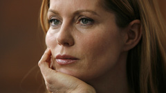 Woman faces Esther Schweins