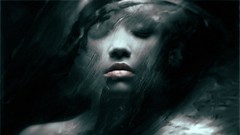 Woman faces face paint