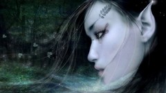 Woman faces fantasy art artistic