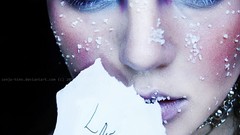 Woman faces fashion Hime