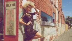 Woman faces fashion photography