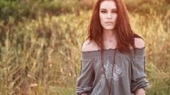 Woman faces fields Lauren Calaway