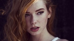 Woman faces freckles hattie watson redheads portraits