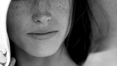 Woman faces freckles models