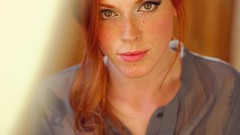 Woman faces freckles models redheads Anna Lee