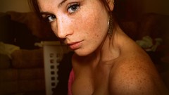 Woman faces freckles redheads
