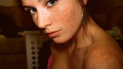 Woman faces freckles redheads