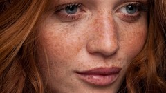 Woman faces freckles redheads Cintia Dicker