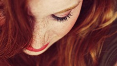 Woman faces freckles redheads portraits