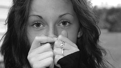 Woman faces grayscale