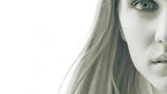 Woman faces grayscale