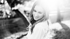 Woman faces grayscale