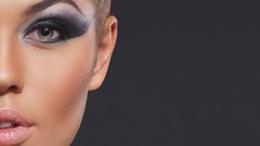 Woman faces green eyes brunettes