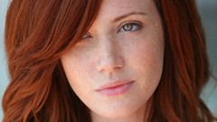 Woman faces green eyes freckles redheads Elle Alexandra