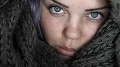 Woman faces green eyes Marie Albertine Breaum