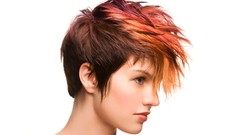 Woman faces hairstyle green eyes redheads Simple Background