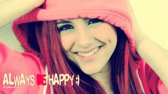 Woman faces happy models ariana grande redheads