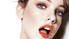 Woman faces hungary gray eyes lip gloss barbara palvin