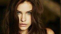 Woman faces hungary green eyes brunettes models barbara palvin