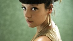 Woman faces lily allen brunettes artwork