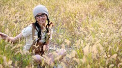 Woman faces lingerie brunettes models