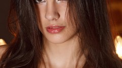 Woman faces long hair brunettes models portraits Met-Art 