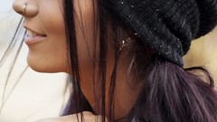 Woman faces models Danielle Mansutti