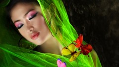 Woman faces models fashion model