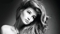 Woman faces models grayscale