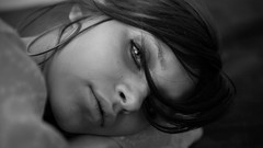 Woman faces models grayscale Cameron Intima