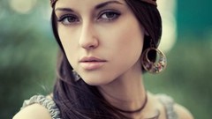 Woman faces models portraits