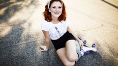 Woman faces models redheads