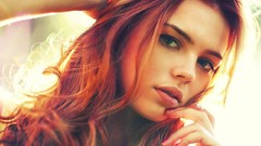 Woman faces models redheads