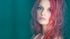 Woman faces models redheads