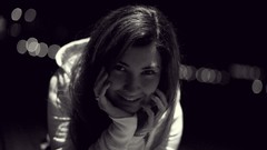 Woman faces monochrome