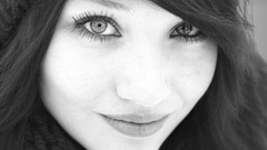 Woman faces monochrome
