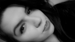 Woman faces monochrome