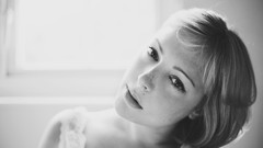 Woman faces monochrome