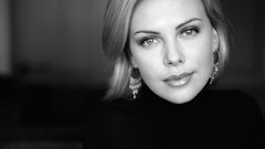 Woman faces monochrome Actress blondes charlize theron