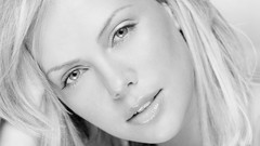 Woman faces monochrome Actress blondes charlize theron models