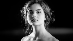 Woman faces monochrome Actress czech Eva Josefikova