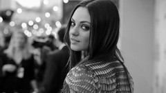 Woman faces monochrome Actress mila kunis grayscale
